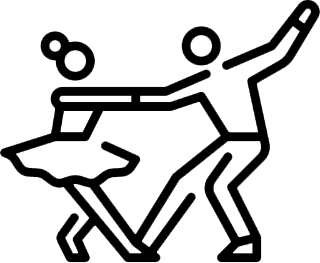 Icon representing a dance school