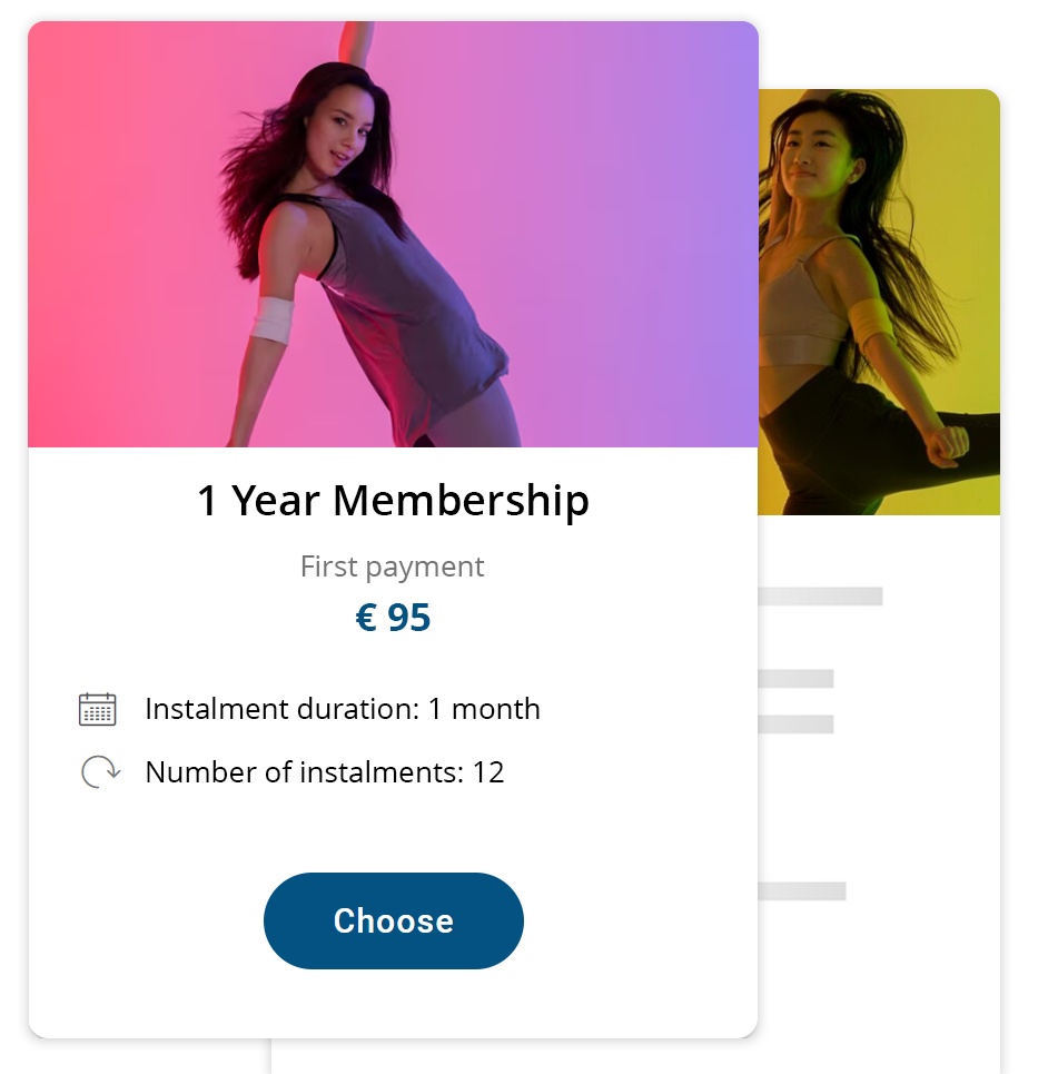 List of contracts with options to customize pricing and duration