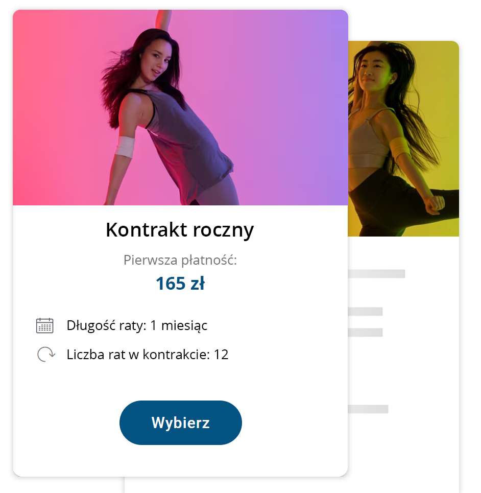 Lista kontraktów z możliwością własnej konfiguracji cen i długości trwania