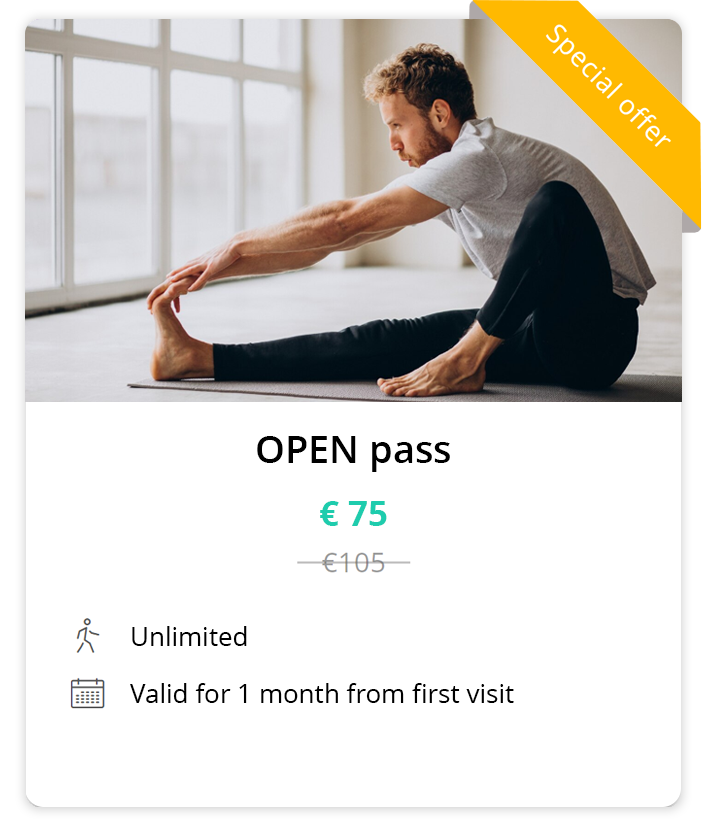 Example of a highlighted pass with custom image and promotional price
