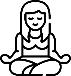 Icon representing a yoga studio